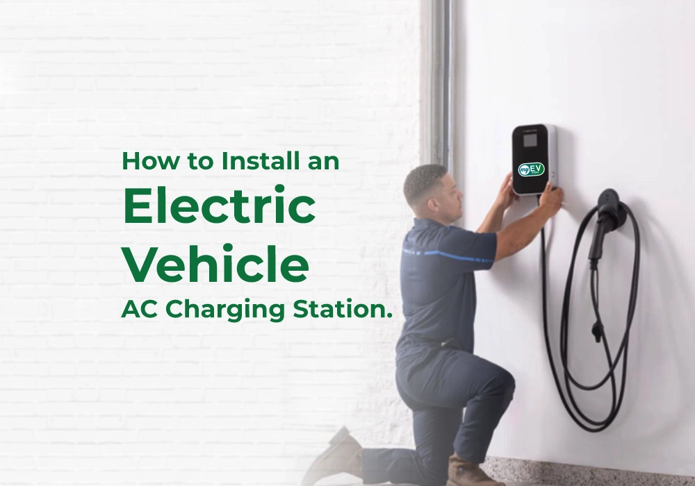 How to install an electric vehicle AC charging station